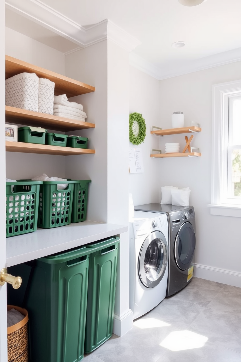 Green Laundry Room Design Ideas 28