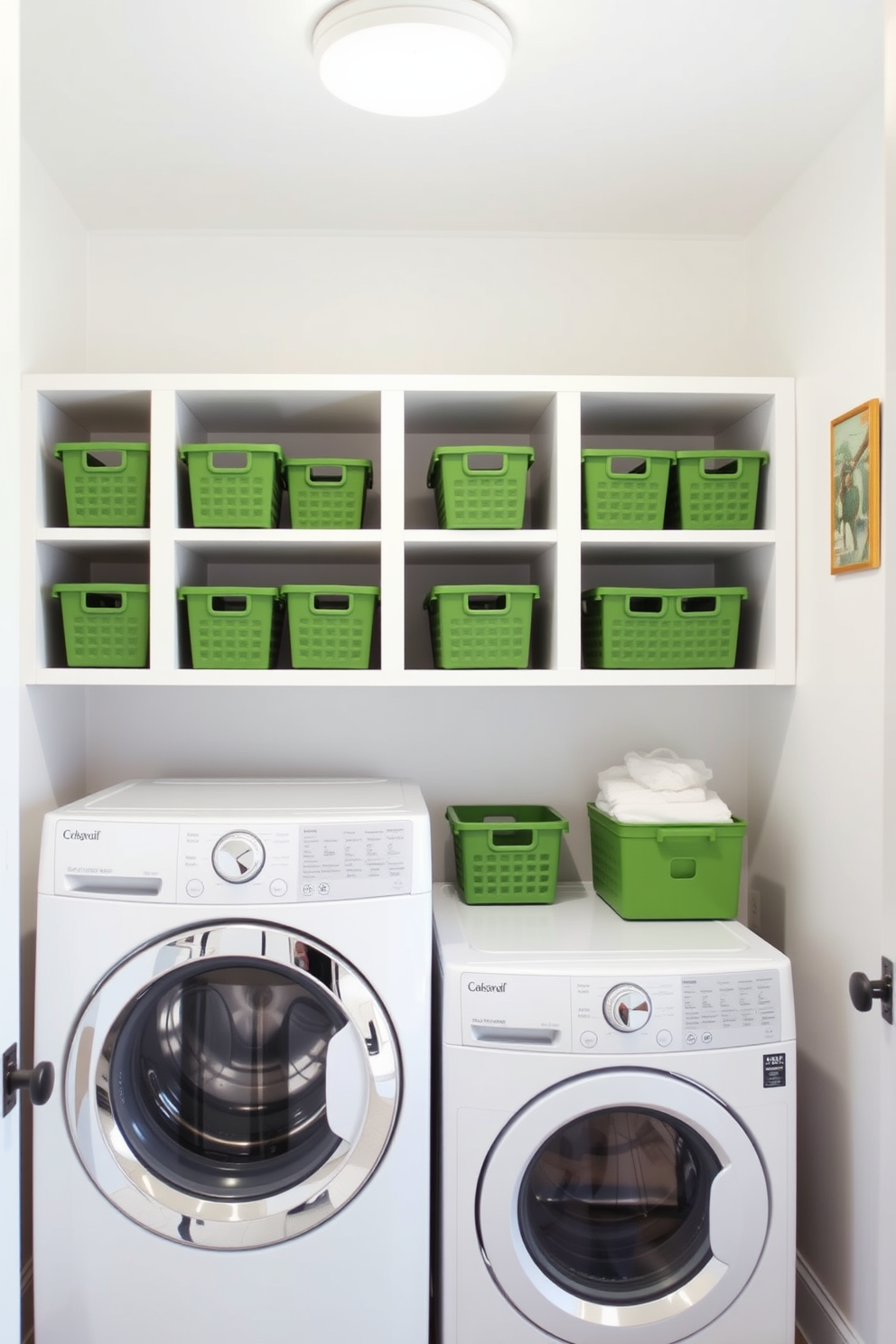 Green Laundry Room Design Ideas 5