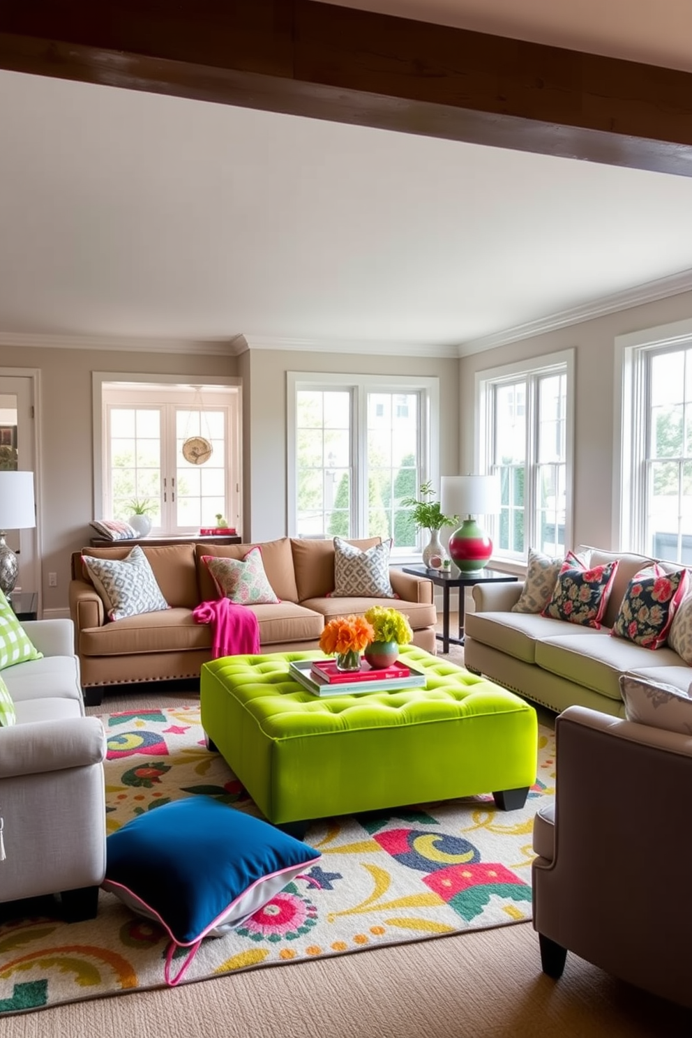 Green Living Room Design Ideas 17