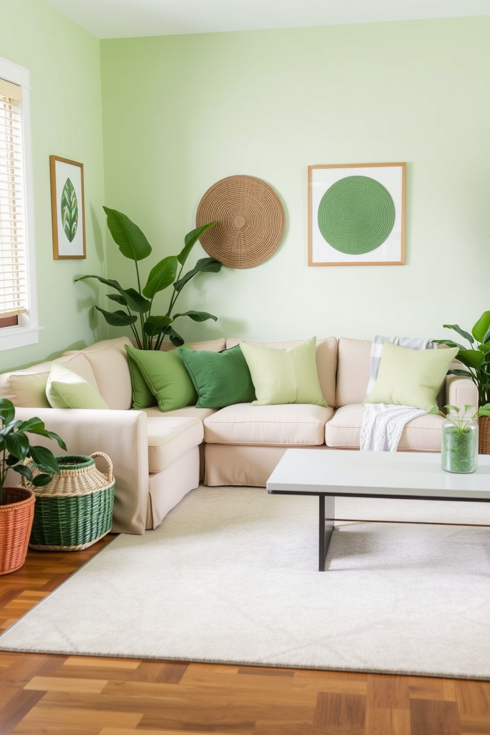 Green Living Room Design Ideas 20