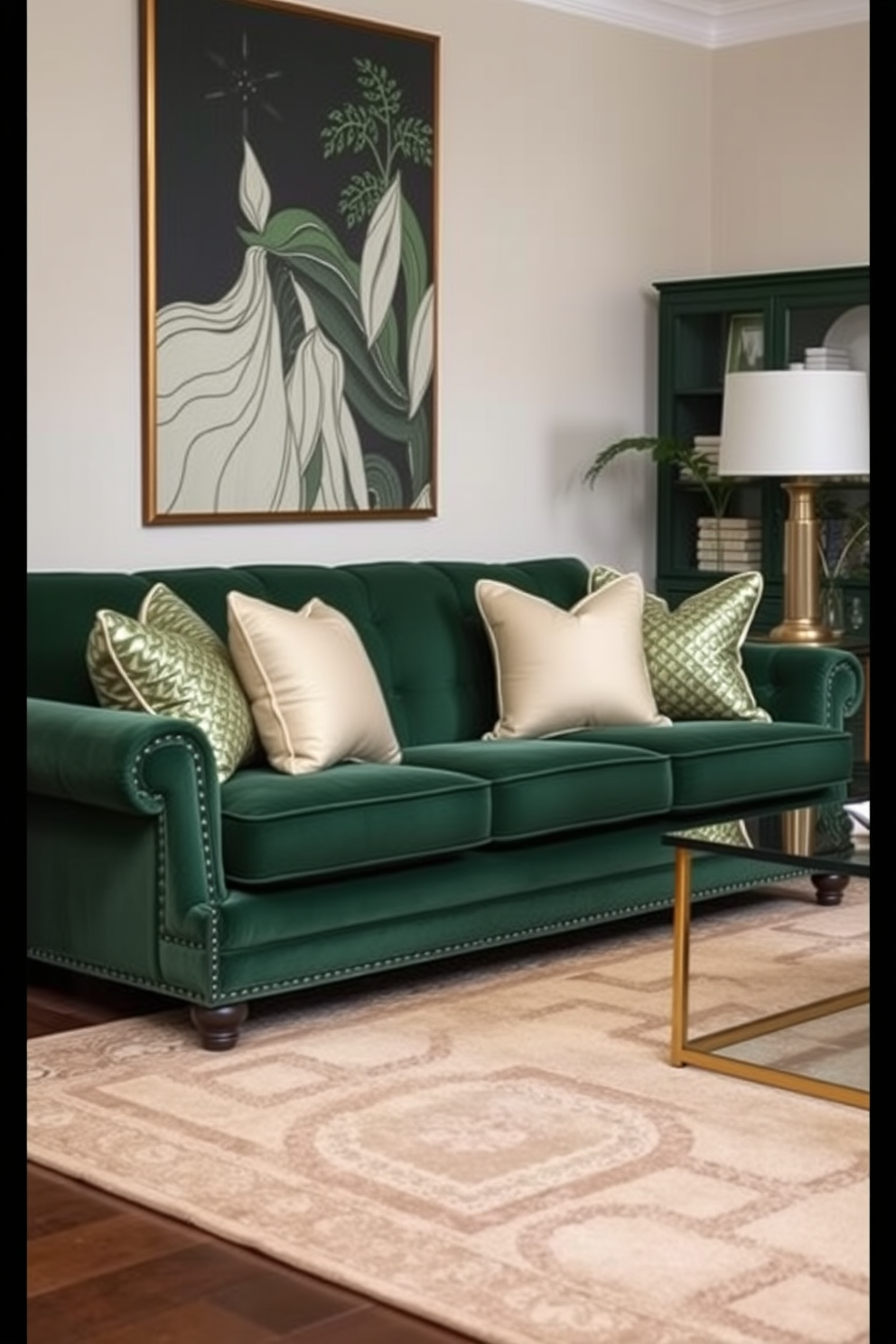 Green Living Room Design Ideas 24