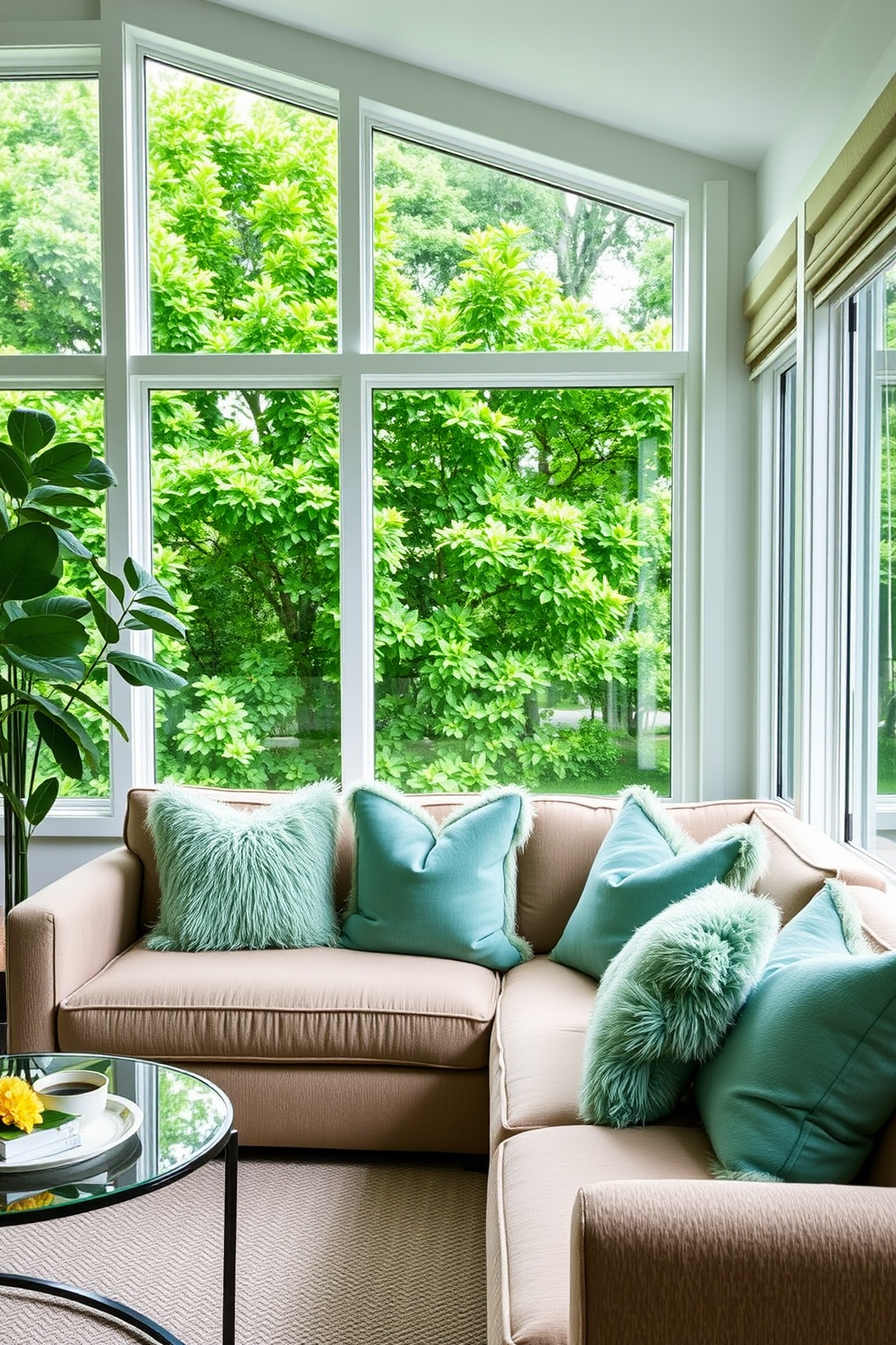 Green Living Room Design Ideas 5