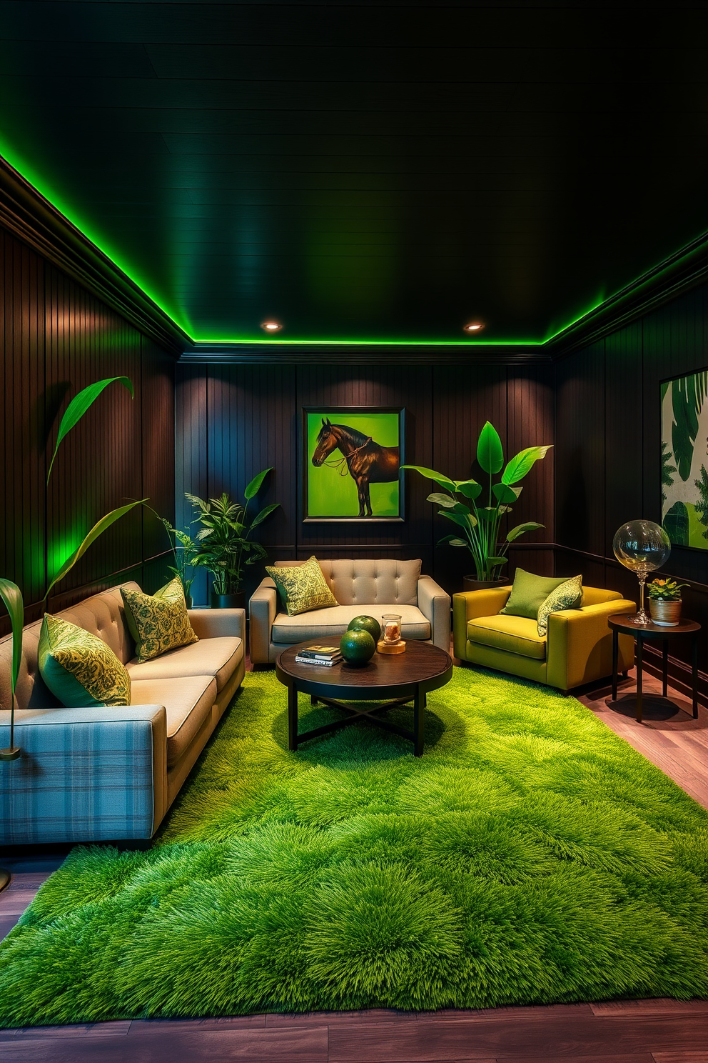 Green Man Cave Design Ideas 21