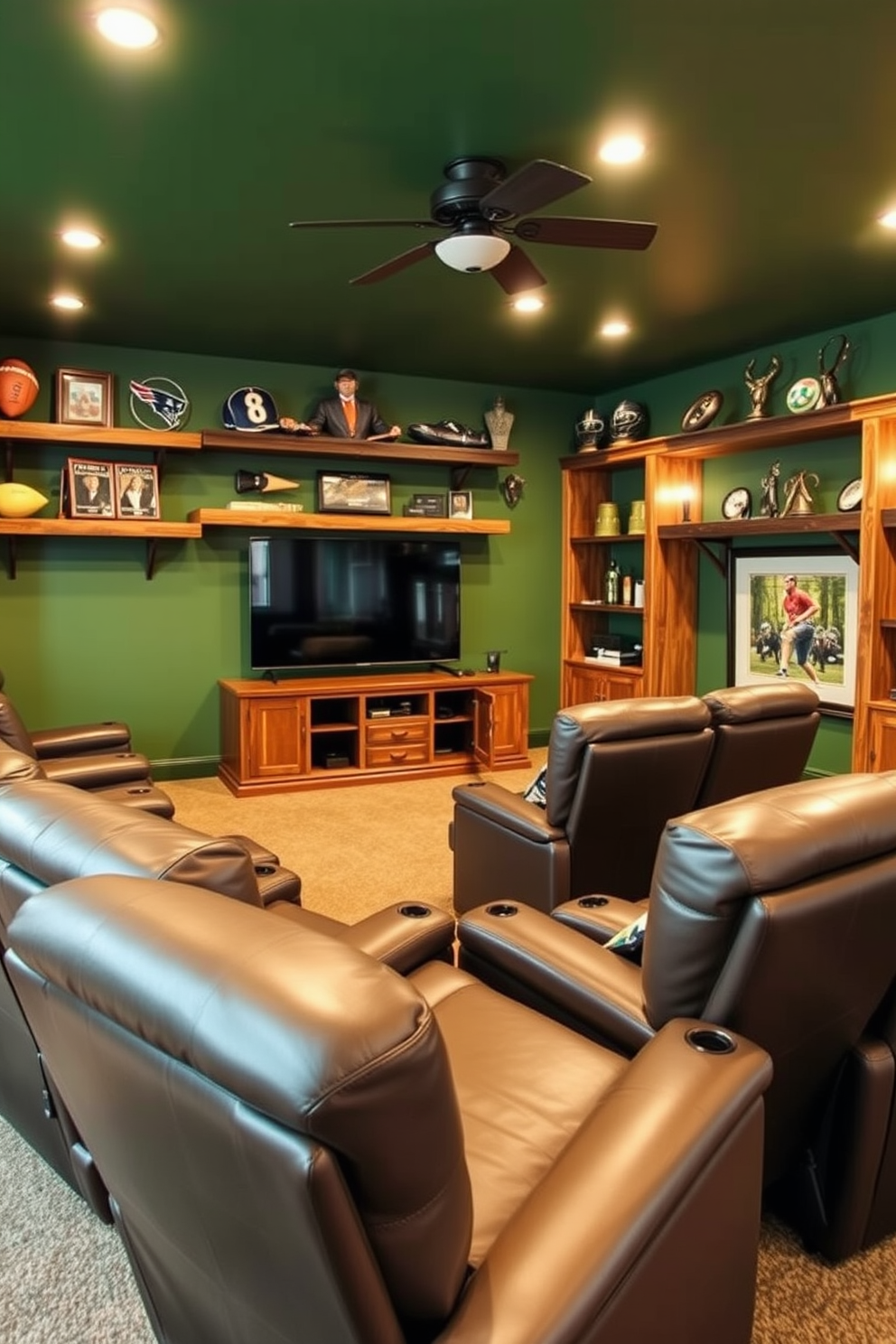 Green Man Cave Design Ideas 22