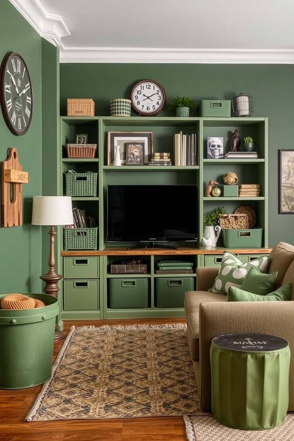 Green Man Cave Design Ideas 26