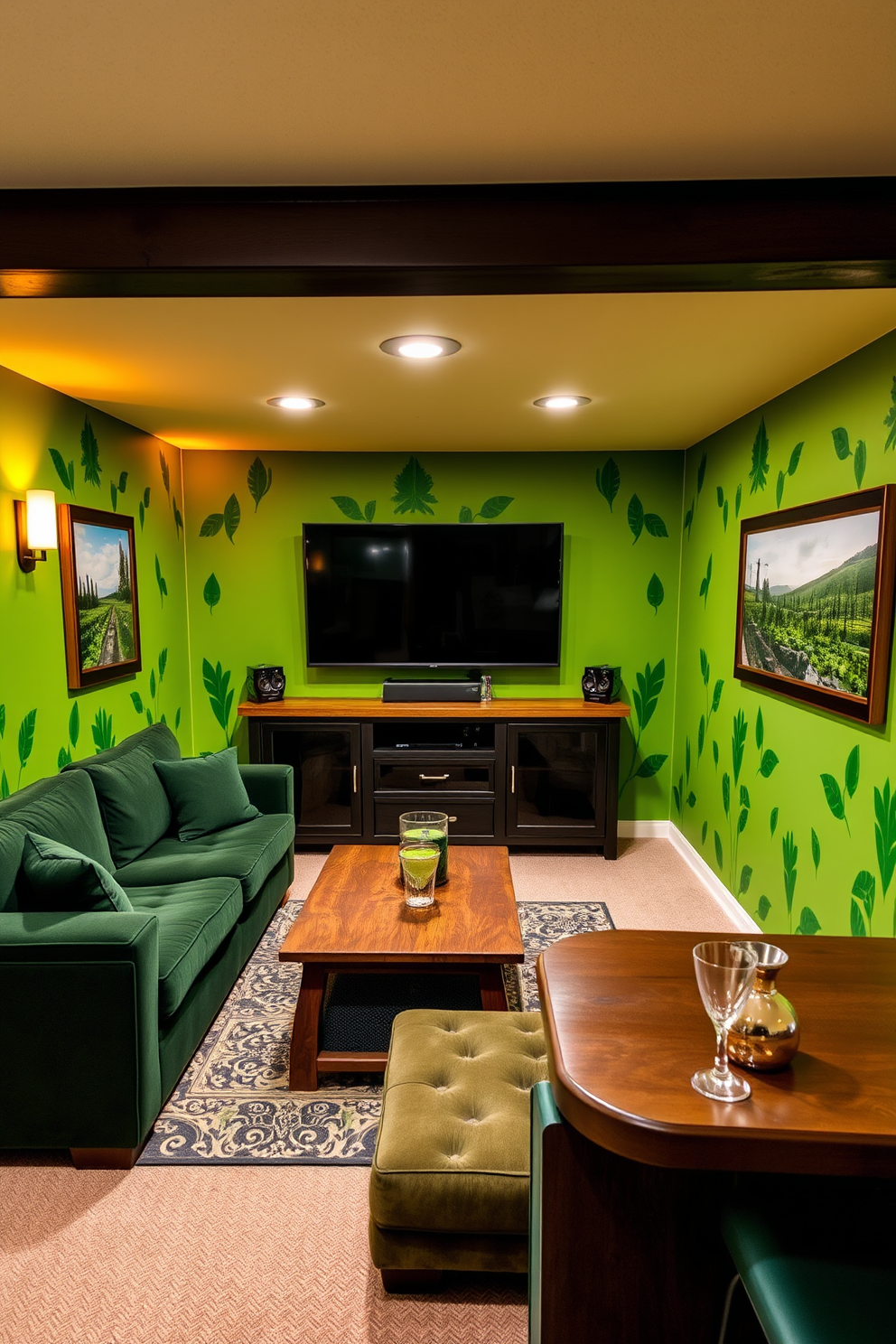 Green Man Cave Design Ideas 27