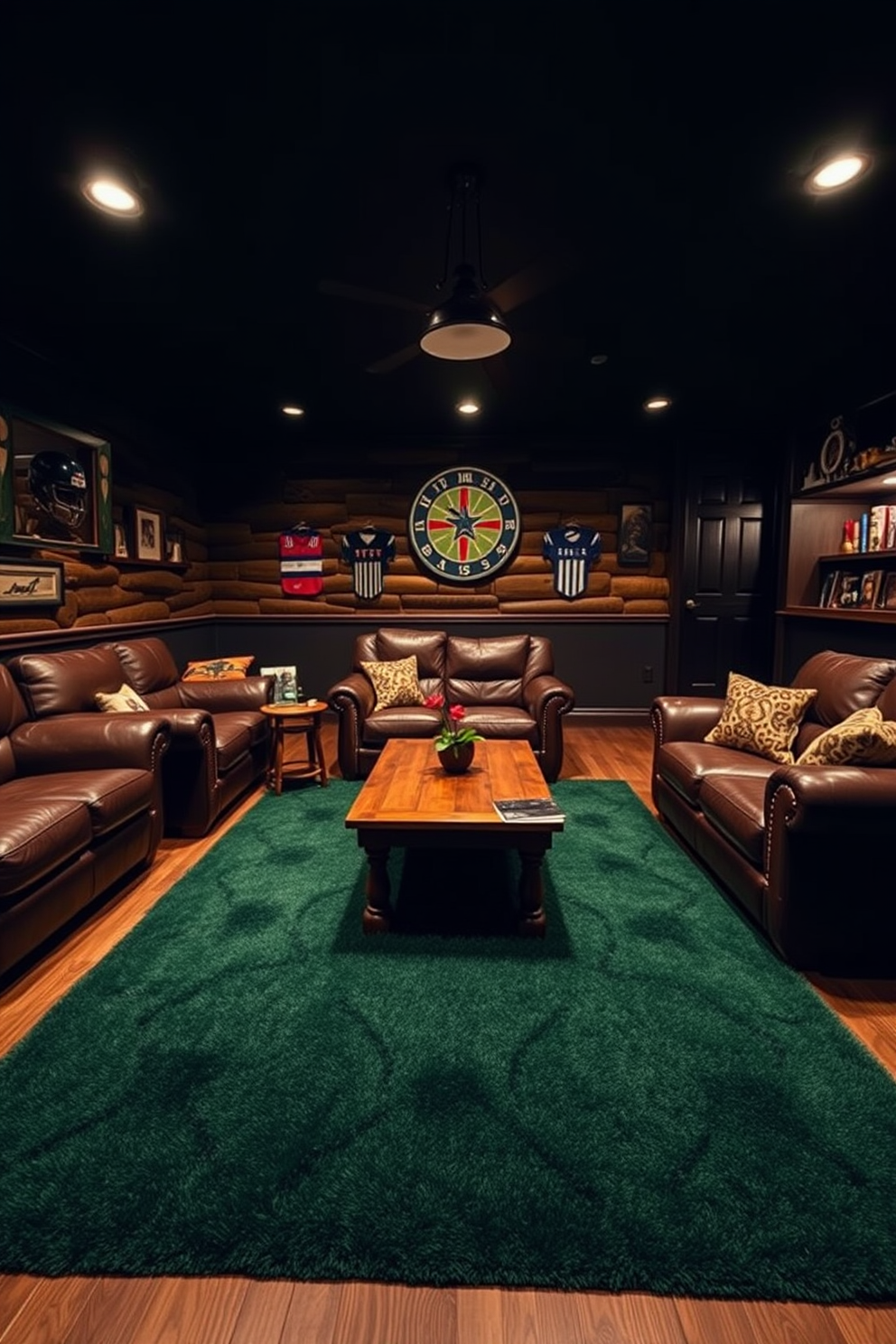 Green Man Cave Design Ideas 5