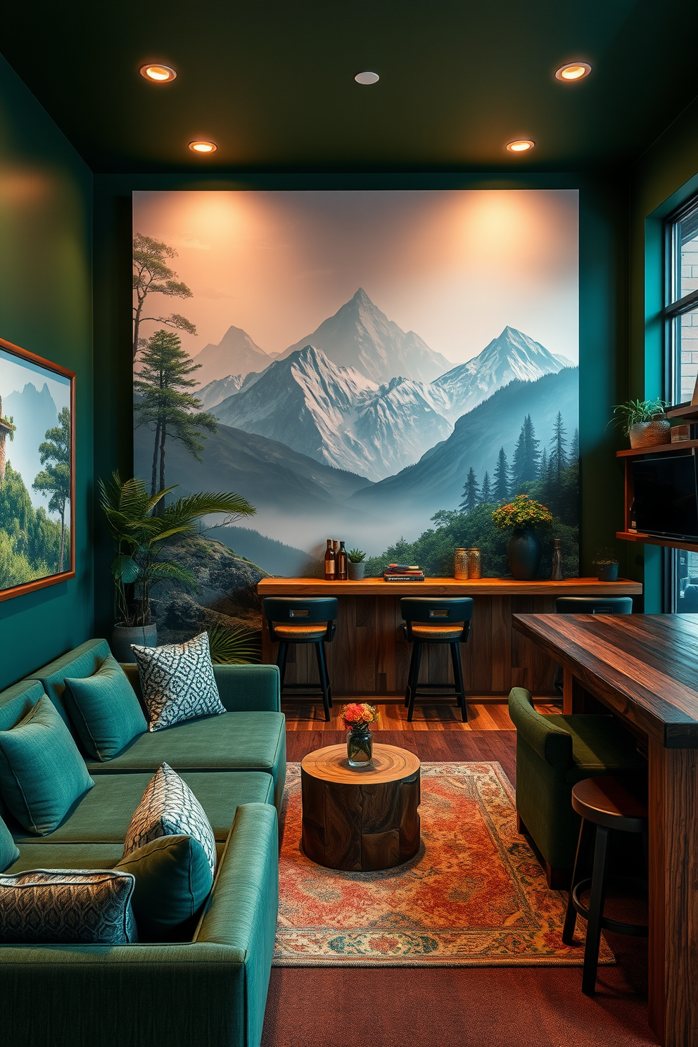 Green Man Cave Design Ideas 8