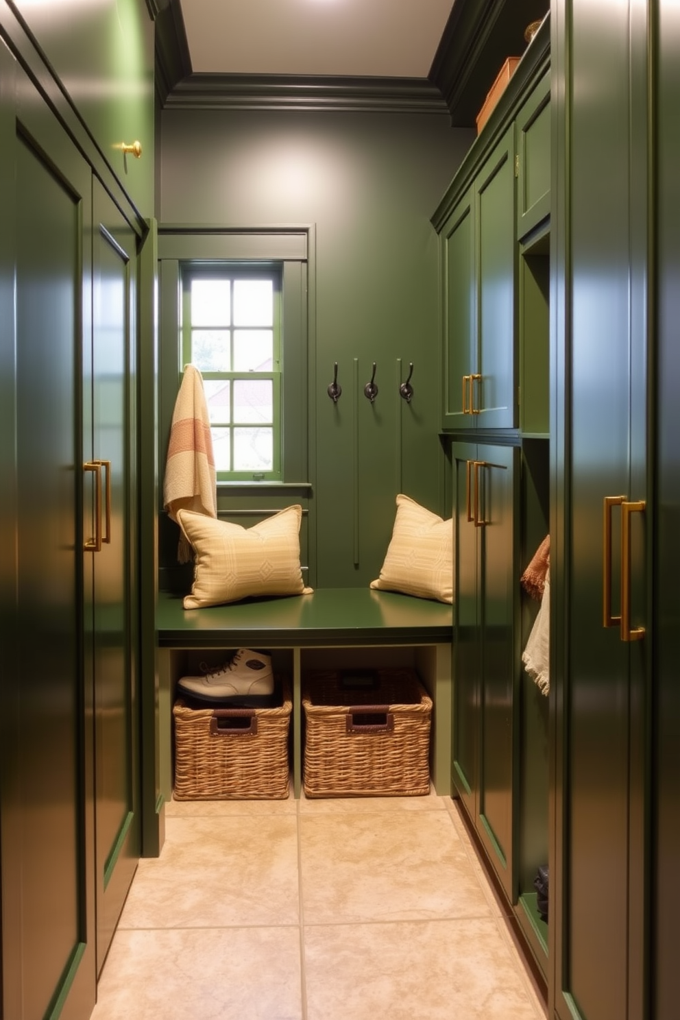 Green Mudroom Design Ideas 12