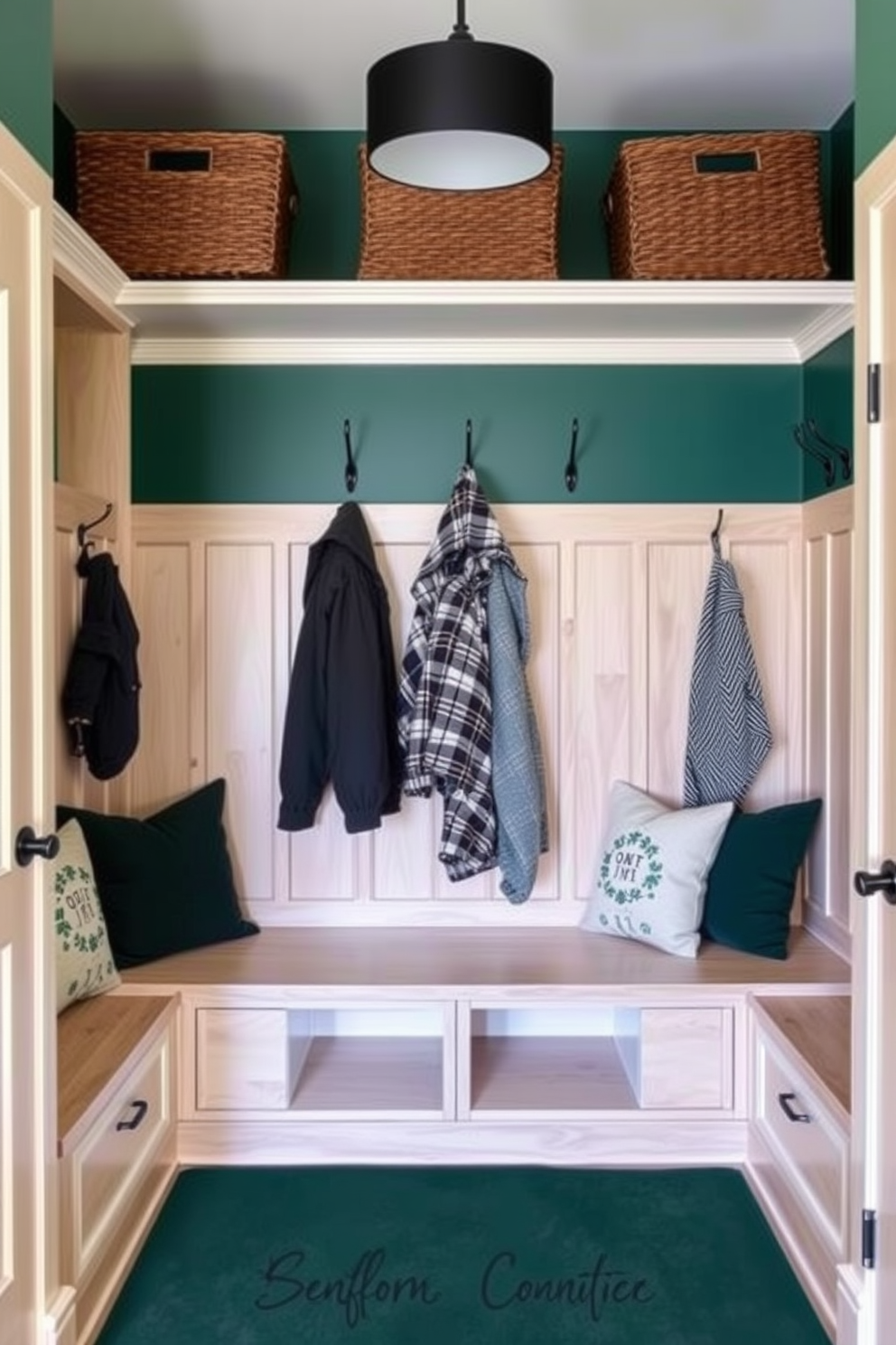 Green Mudroom Design Ideas 25