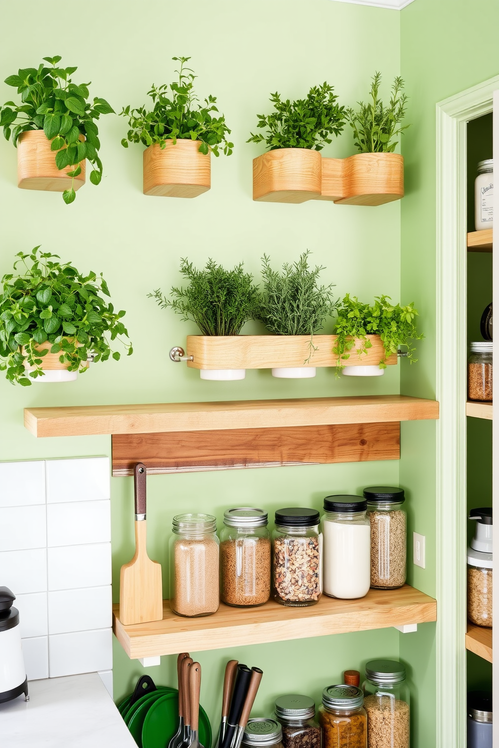 Green Pantry Design Ideas 1