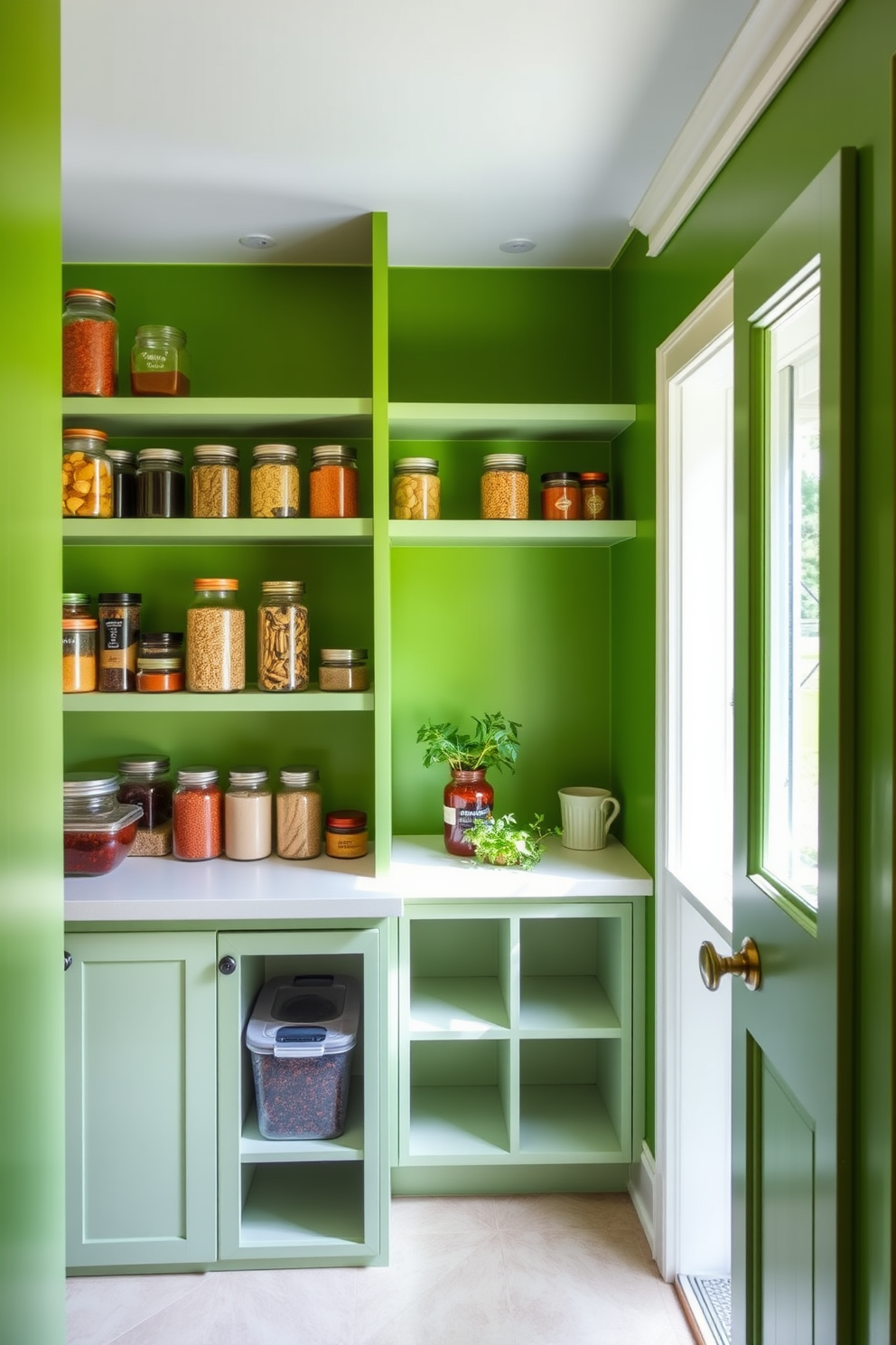 Green Pantry Design Ideas 12