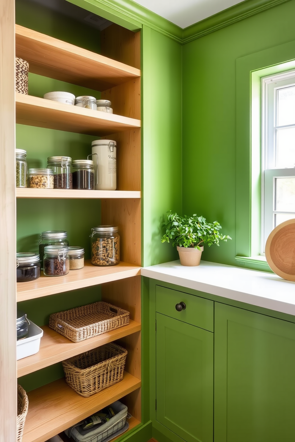 Green Pantry Design Ideas 18