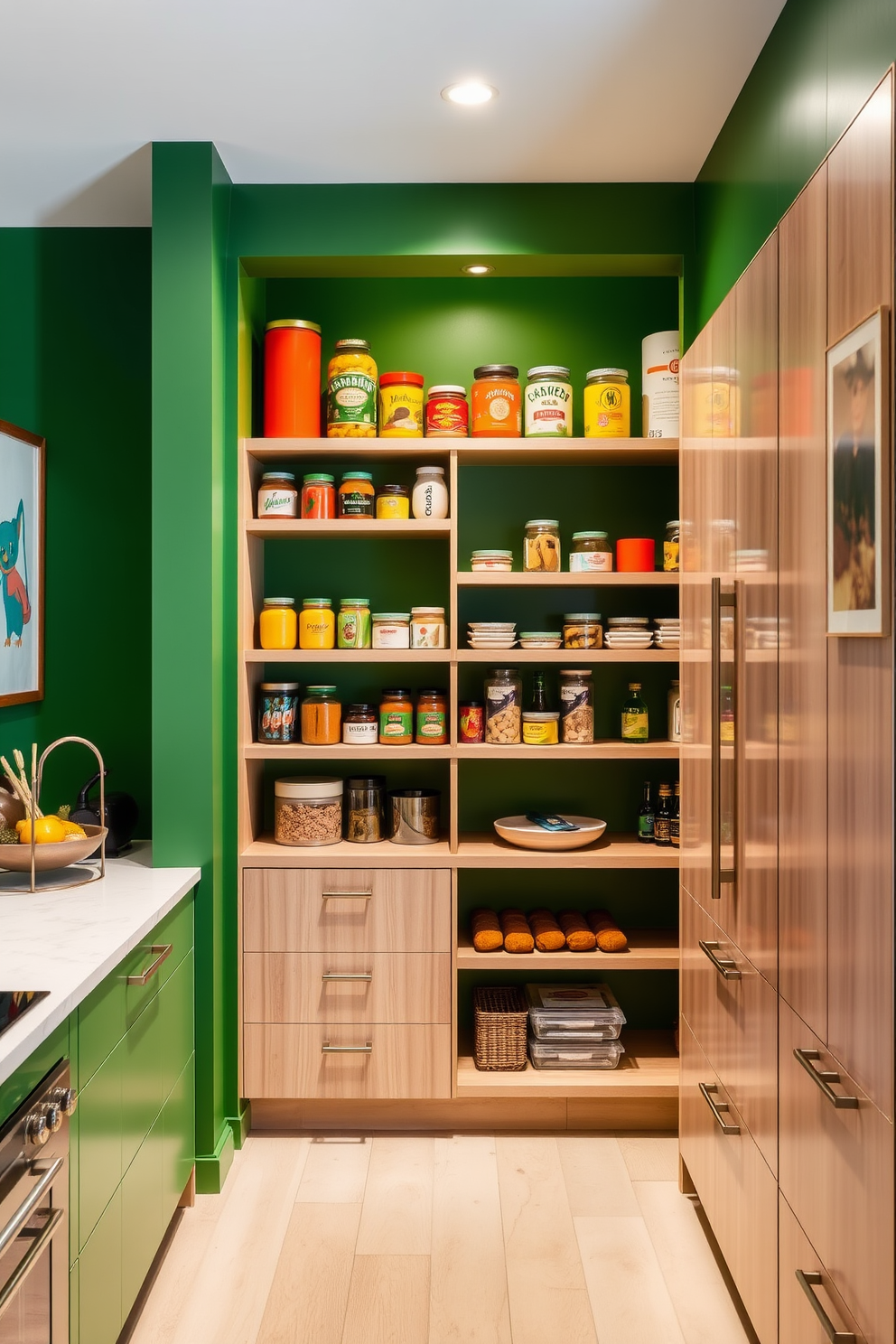 Green Pantry Design Ideas 21