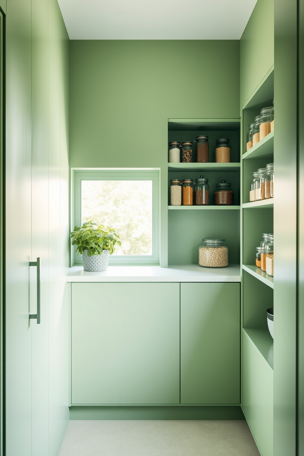 Green Pantry Design Ideas 23