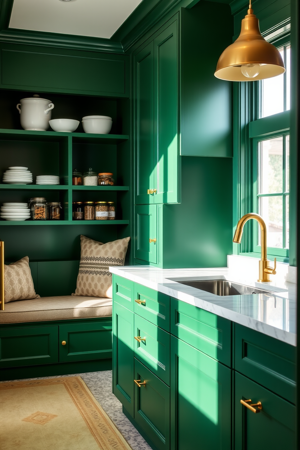 Green Pantry Design Ideas 26