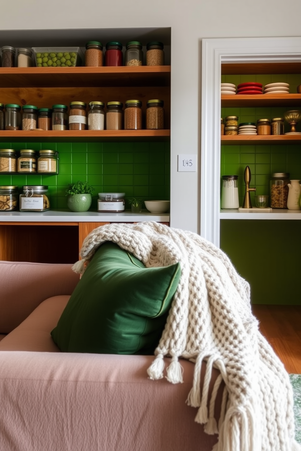 Green Pantry Design Ideas 27