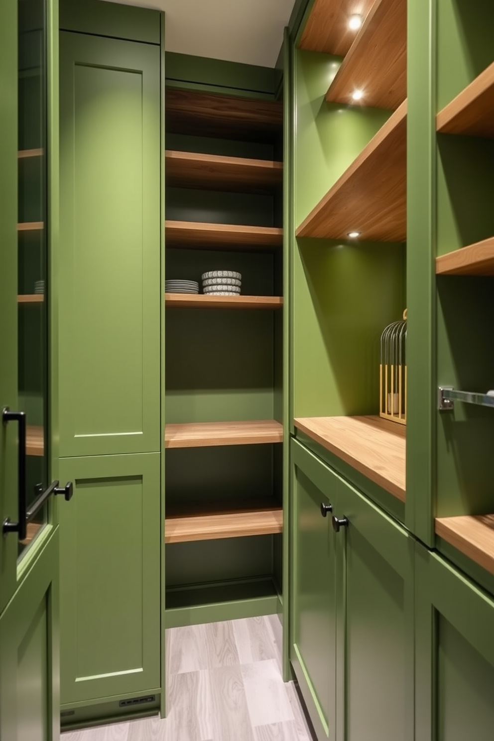 Green Pantry Design Ideas 30