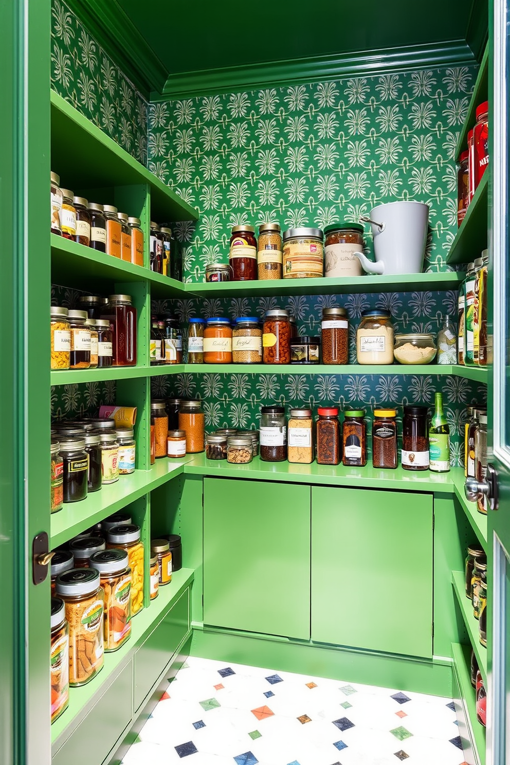 Green Pantry Design Ideas 6