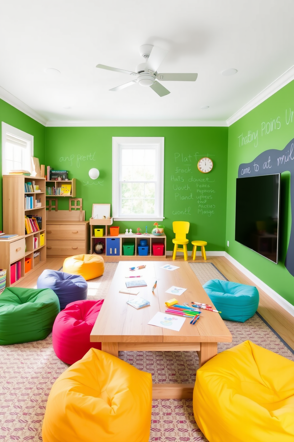 Green Playroom Design Ideas 30