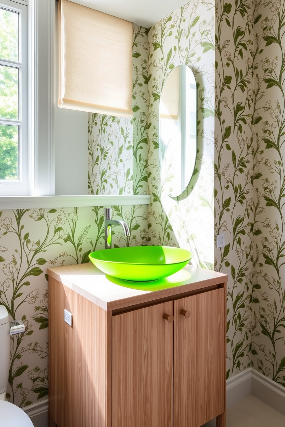 Green Powder Room Design Ideas 14