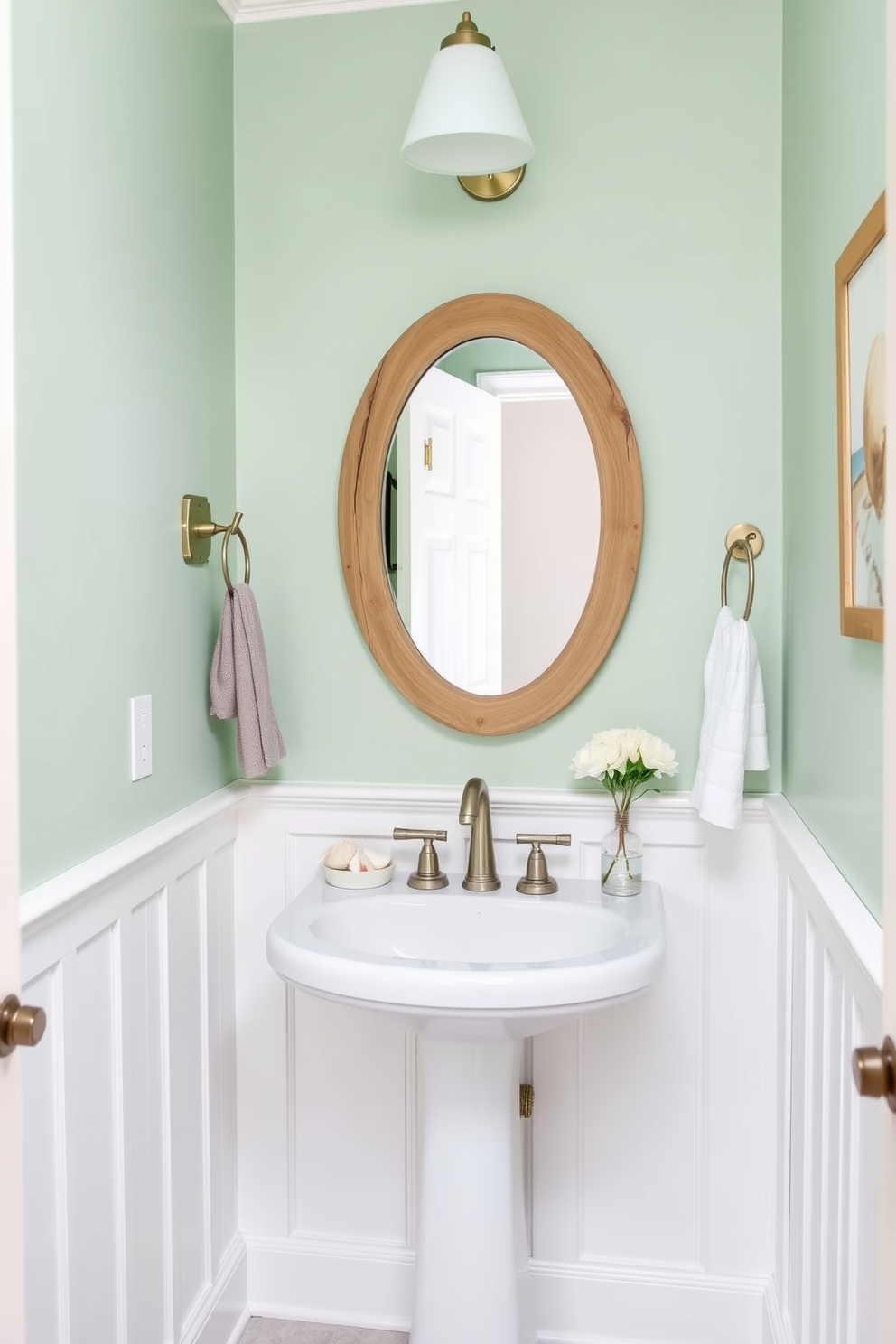 Green Powder Room Design Ideas 16