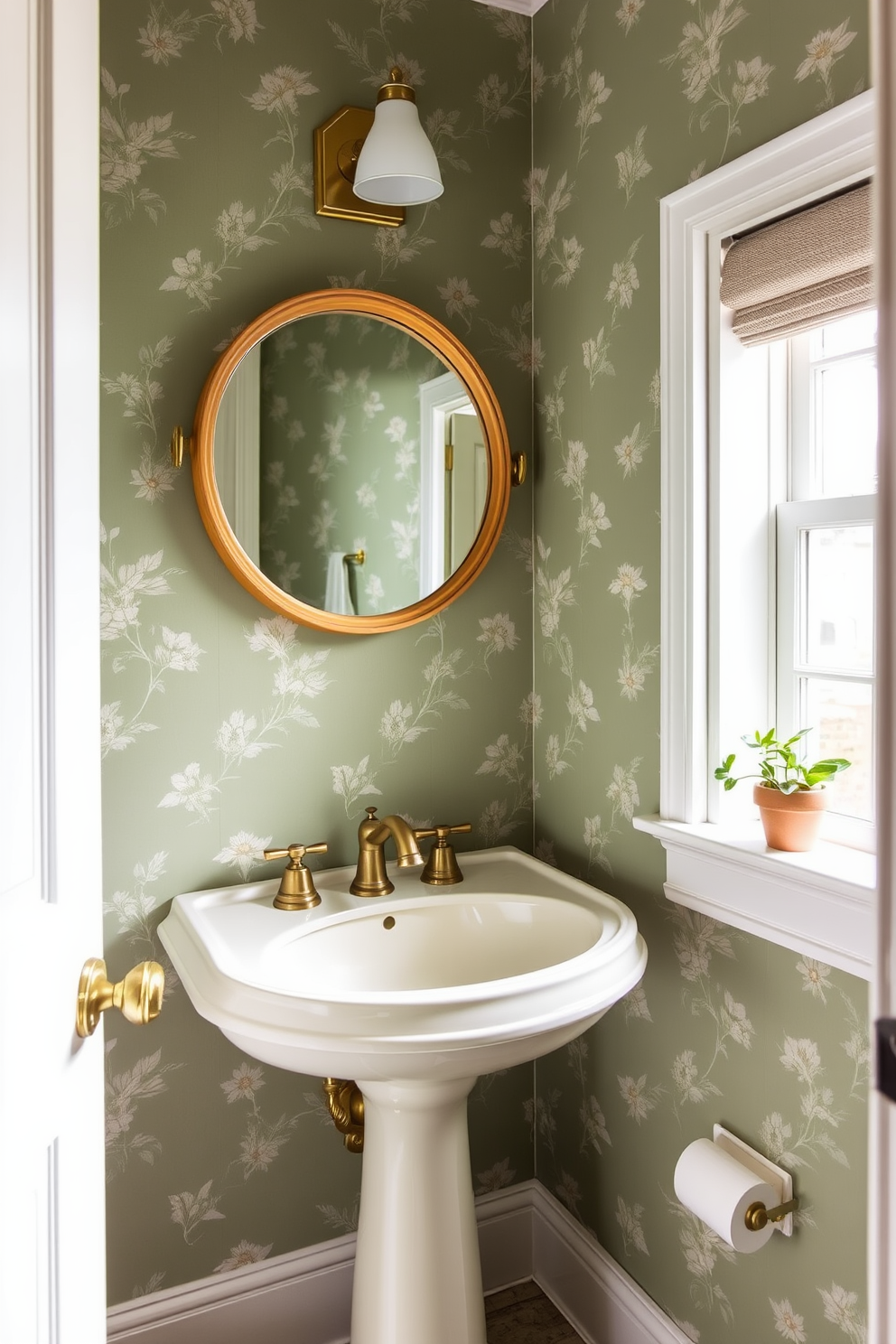 Green Powder Room Design Ideas 2