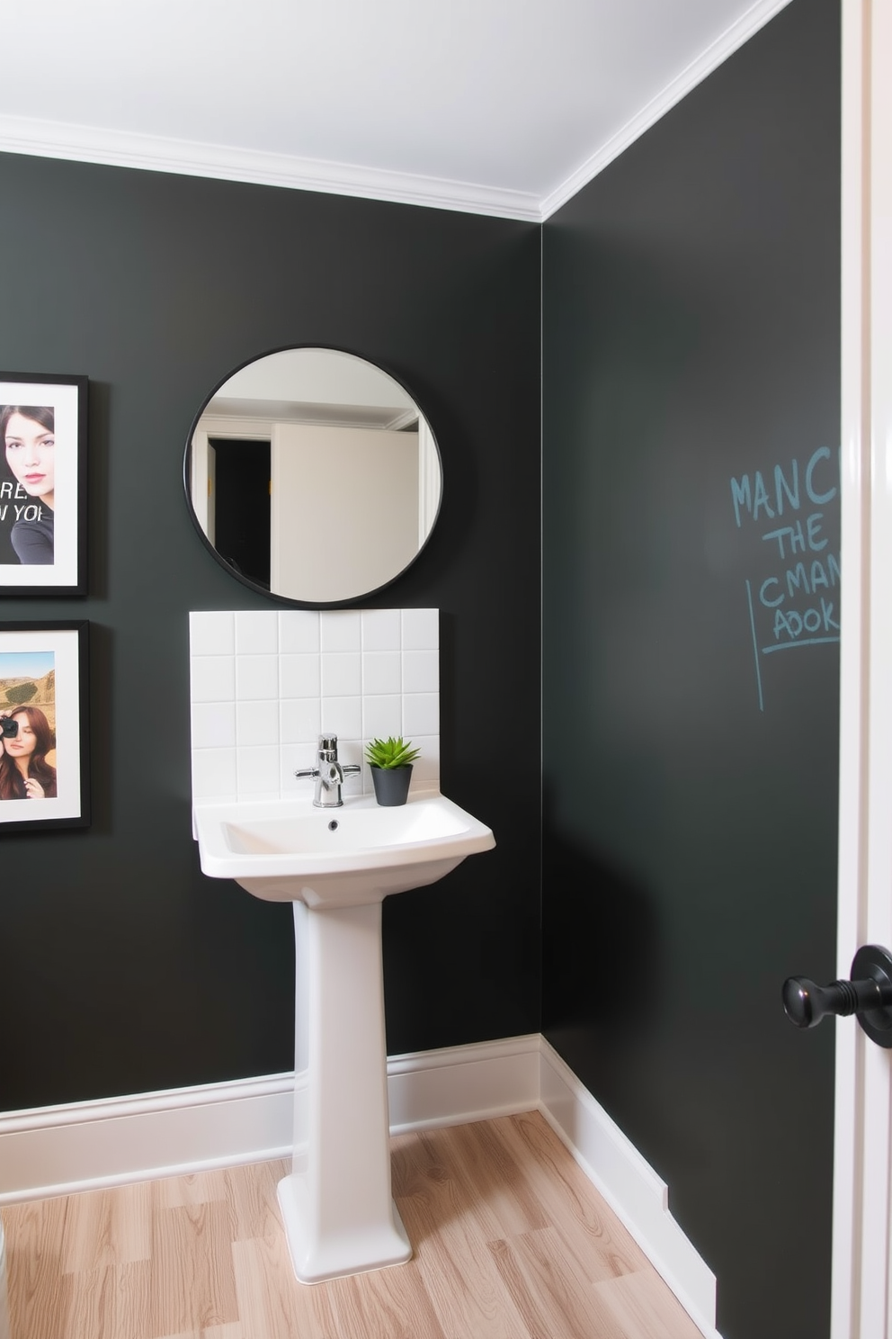 Green Powder Room Design Ideas 21