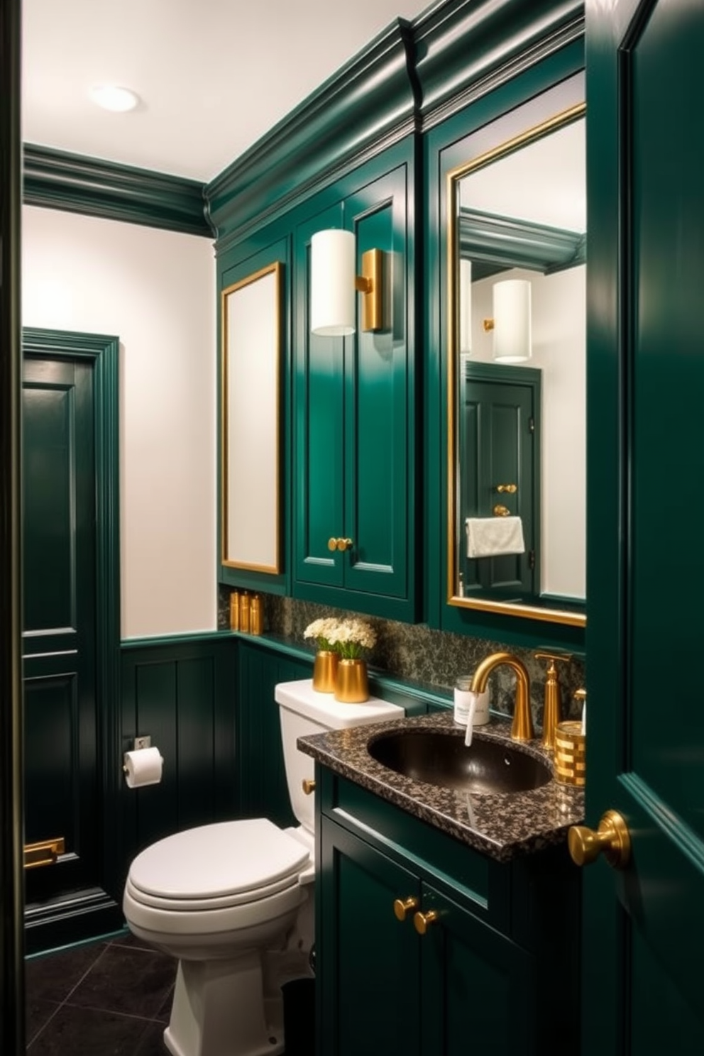 Green Powder Room Design Ideas 4