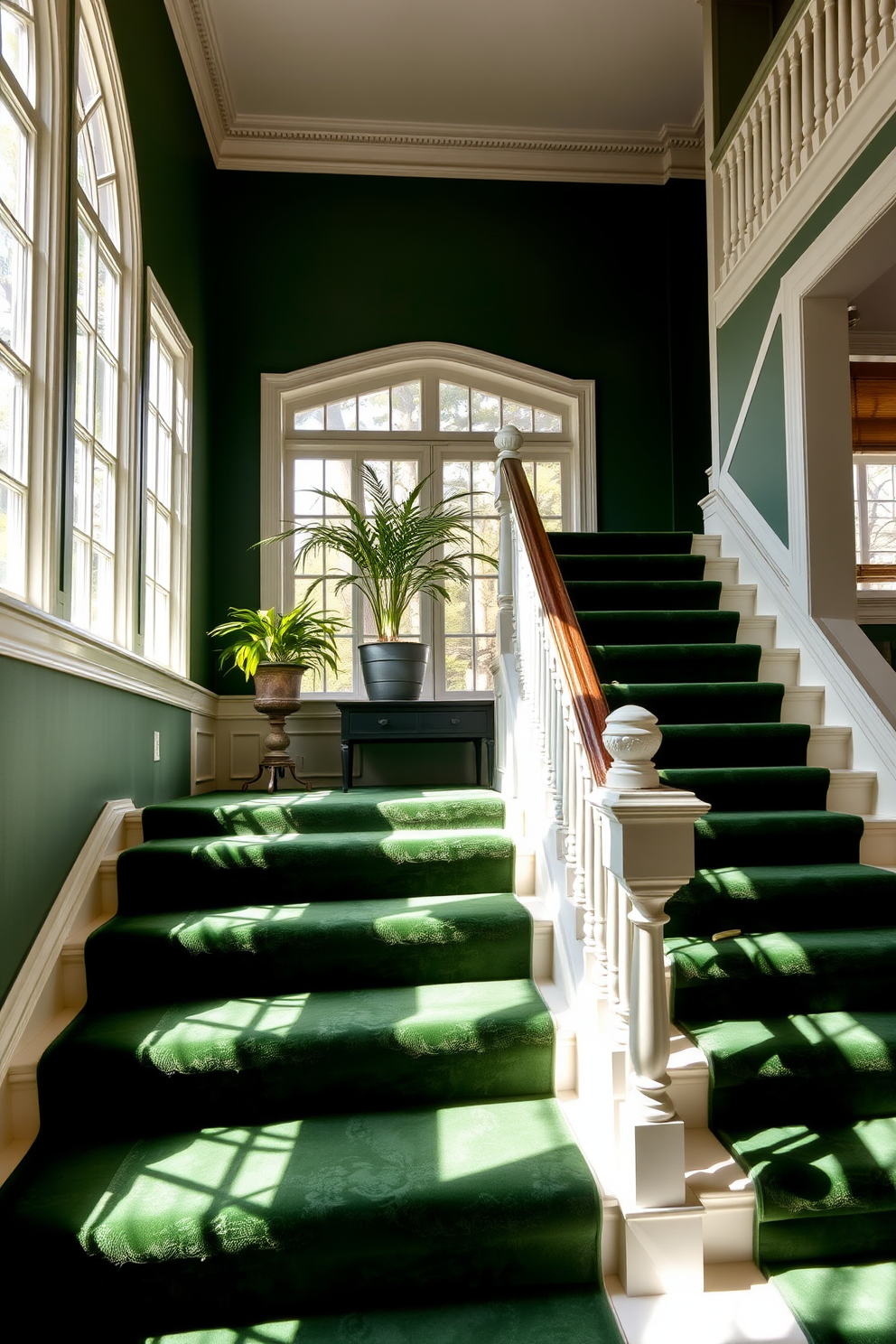 Green Staircase Design Ideas 10