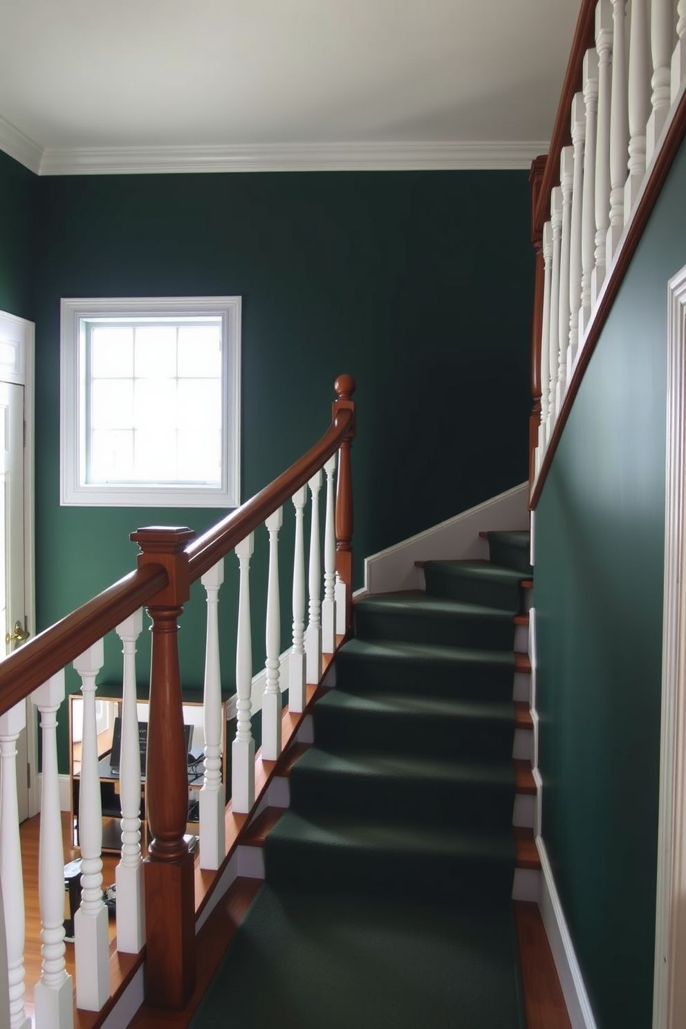 Green Staircase Design Ideas 12