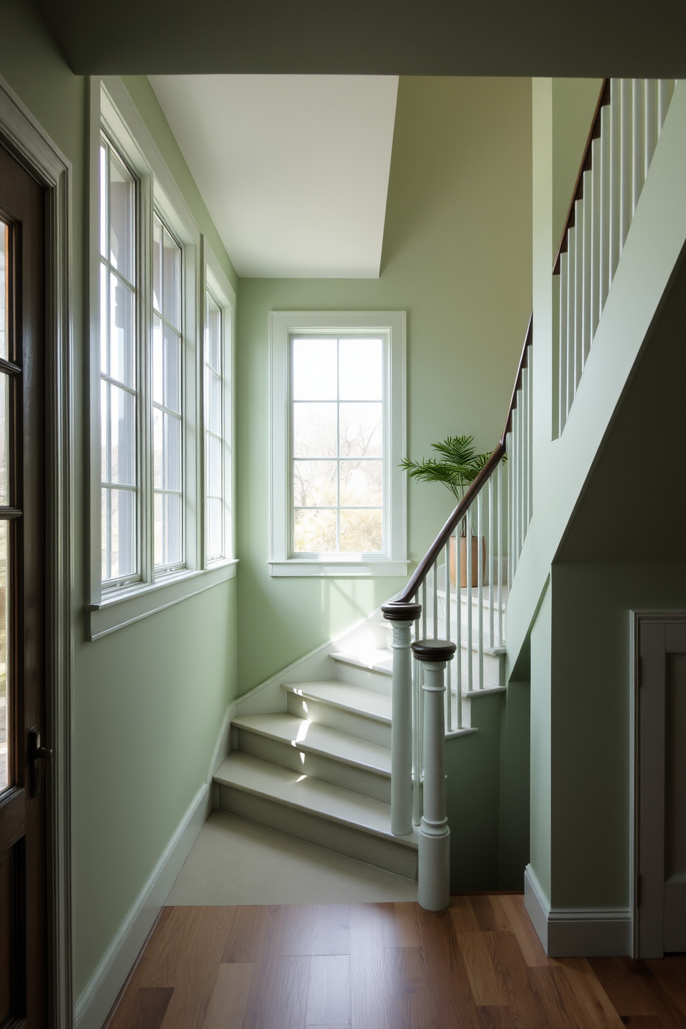 Green Staircase Design Ideas 14