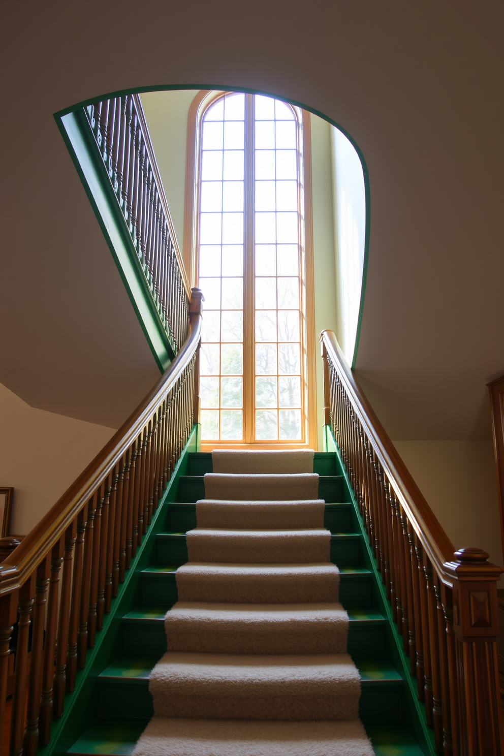 Green Staircase Design Ideas 3