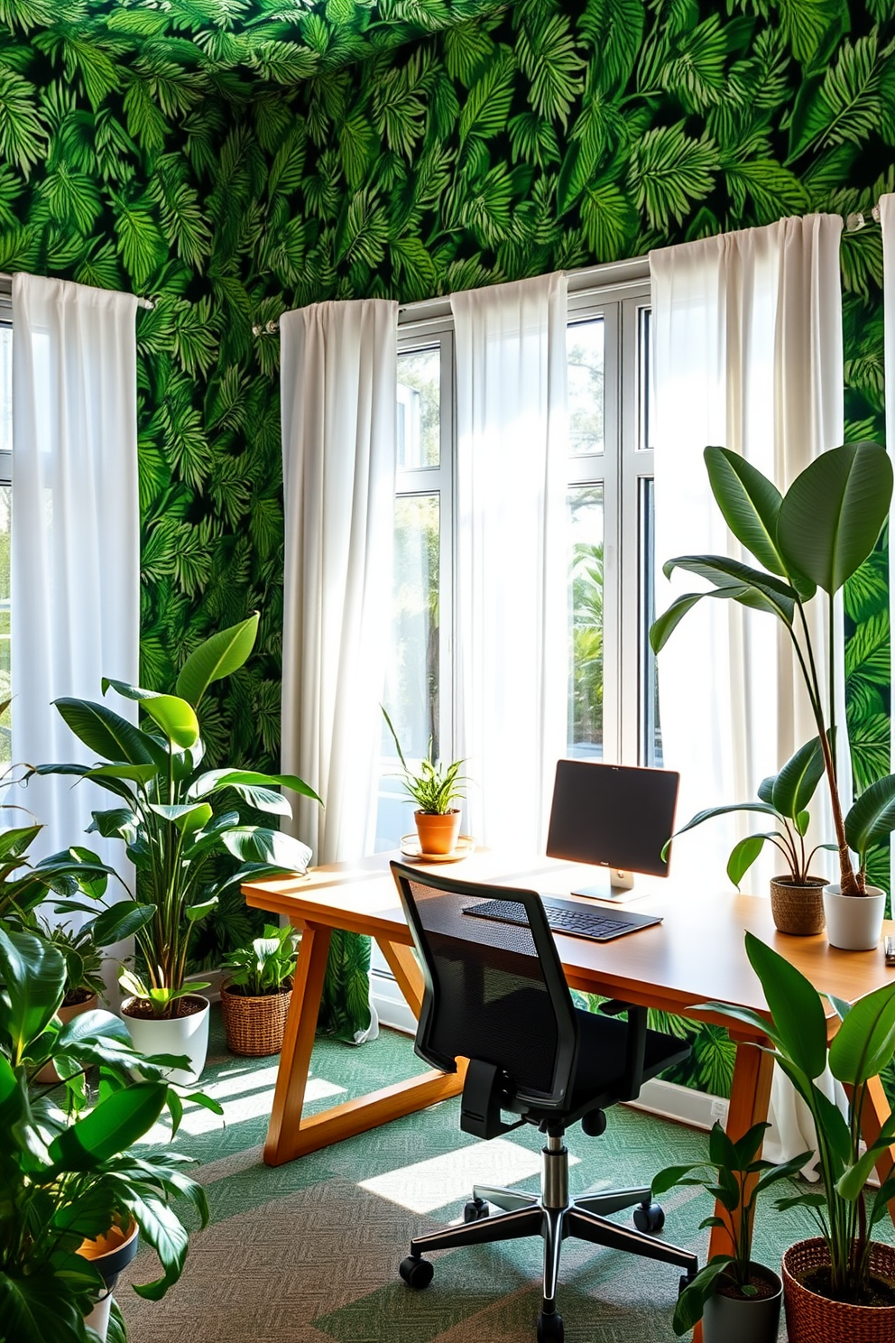 Green Study Room Design Ideas 12