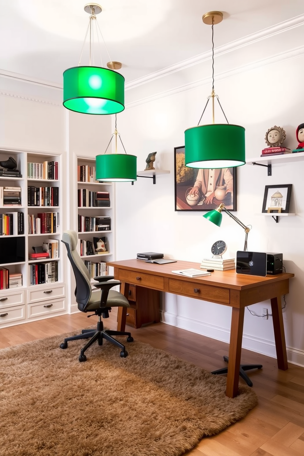 Green Study Room Design Ideas 15