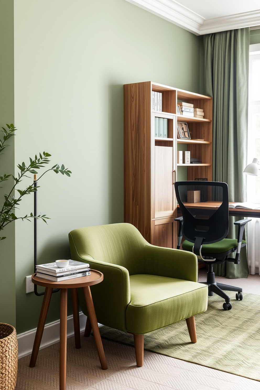 Green Study Room Design Ideas 17