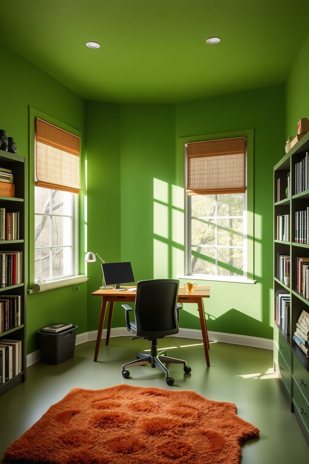 Green Study Room Design Ideas 20