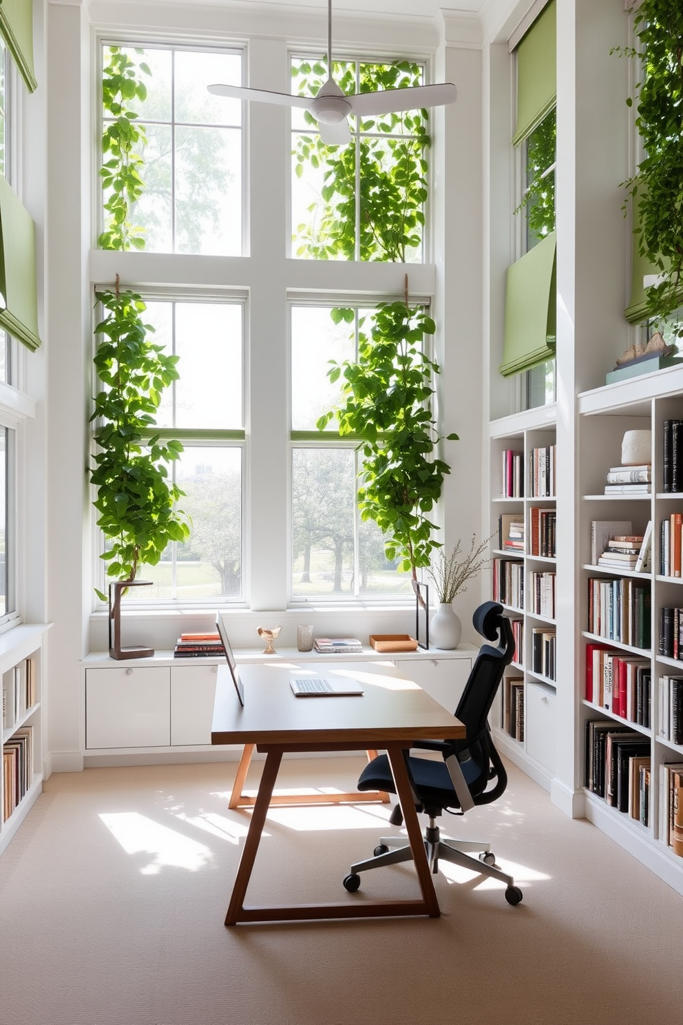 Green Study Room Design Ideas 24