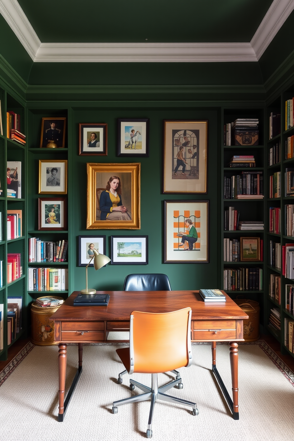 Green Study Room Design Ideas 25