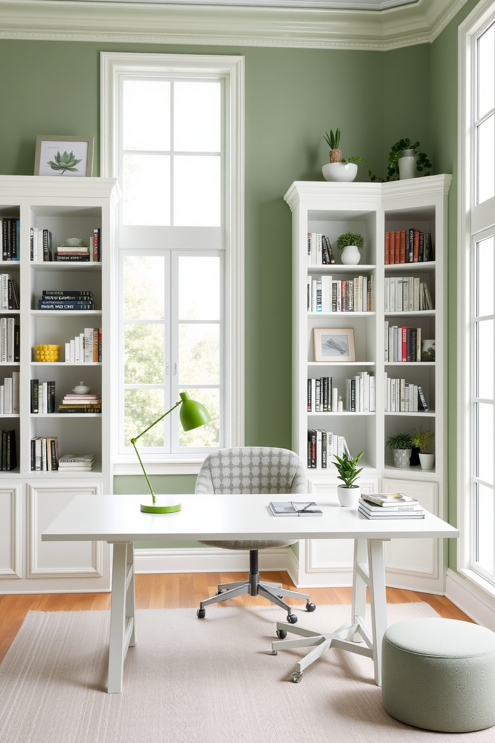 Green Study Room Design Ideas 28