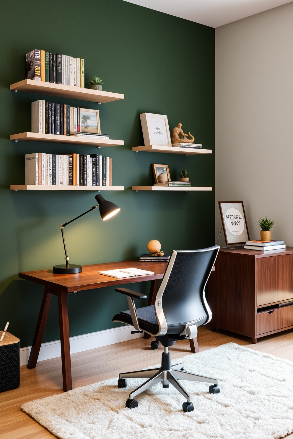 Green Study Room Design Ideas 4