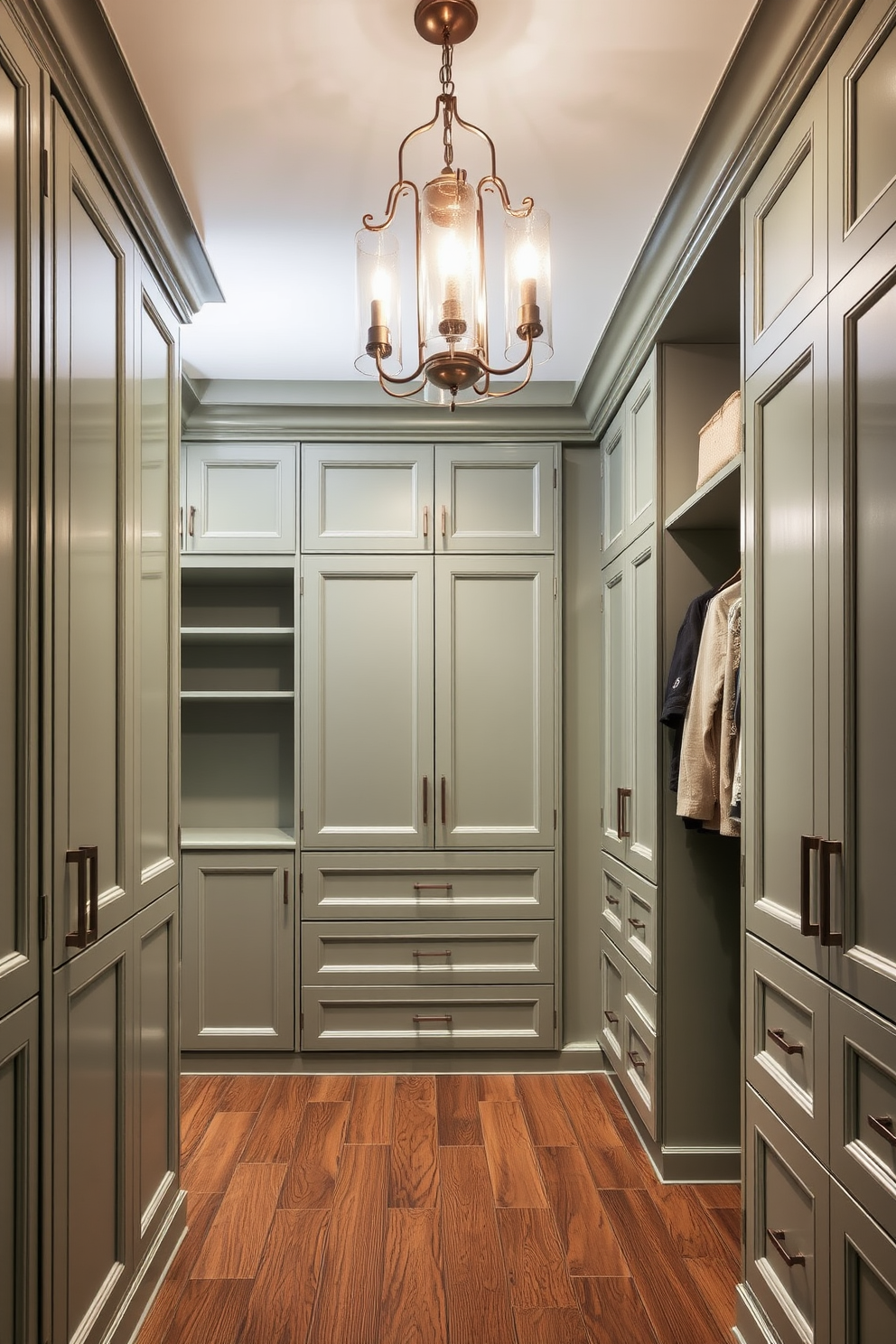 Green Walk In Closet Design Ideas 15