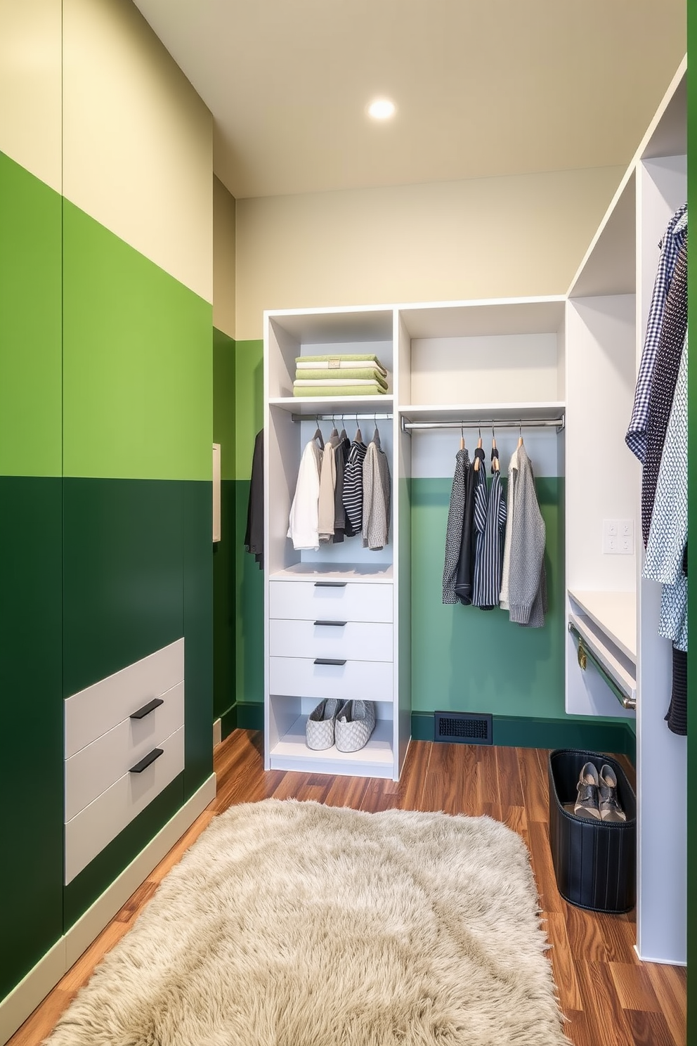 Green Walk In Closet Design Ideas 18