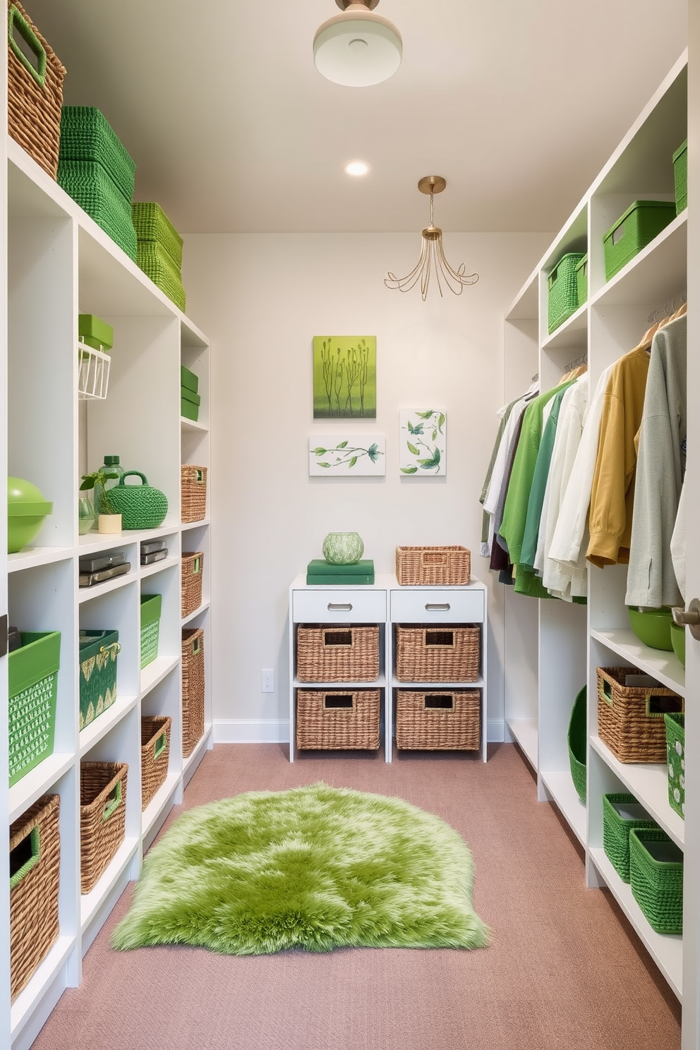 Green Walk In Closet Design Ideas 20