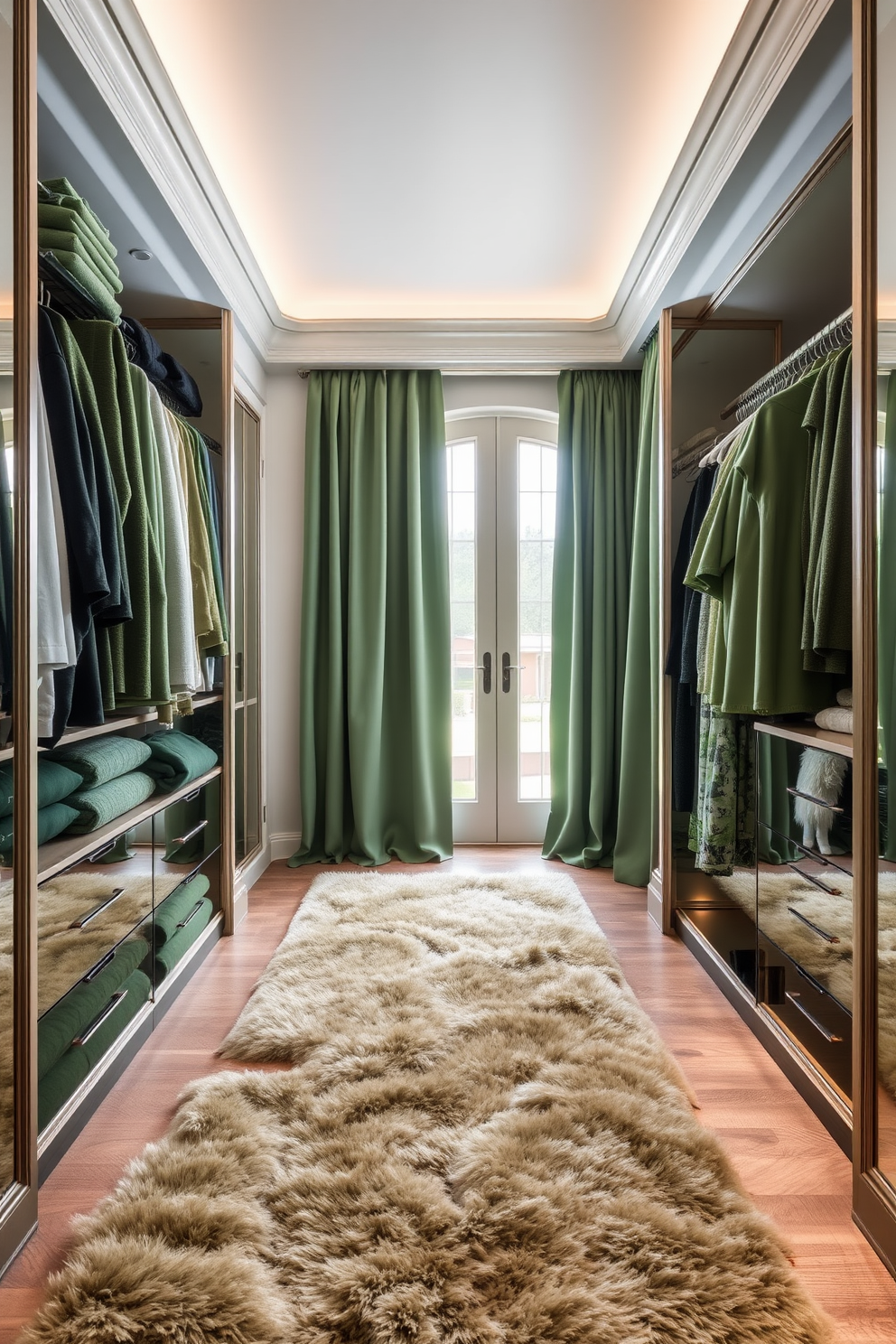 Green Walk In Closet Design Ideas 21