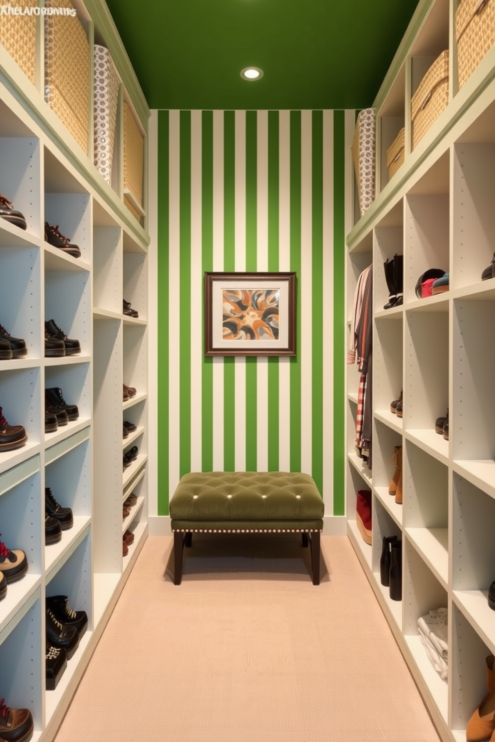 Green Walk In Closet Design Ideas 23