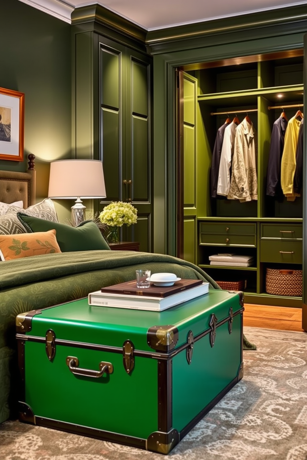 Green Walk In Closet Design Ideas 24