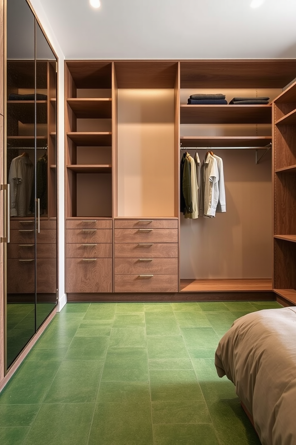 Green Walk In Closet Design Ideas 27