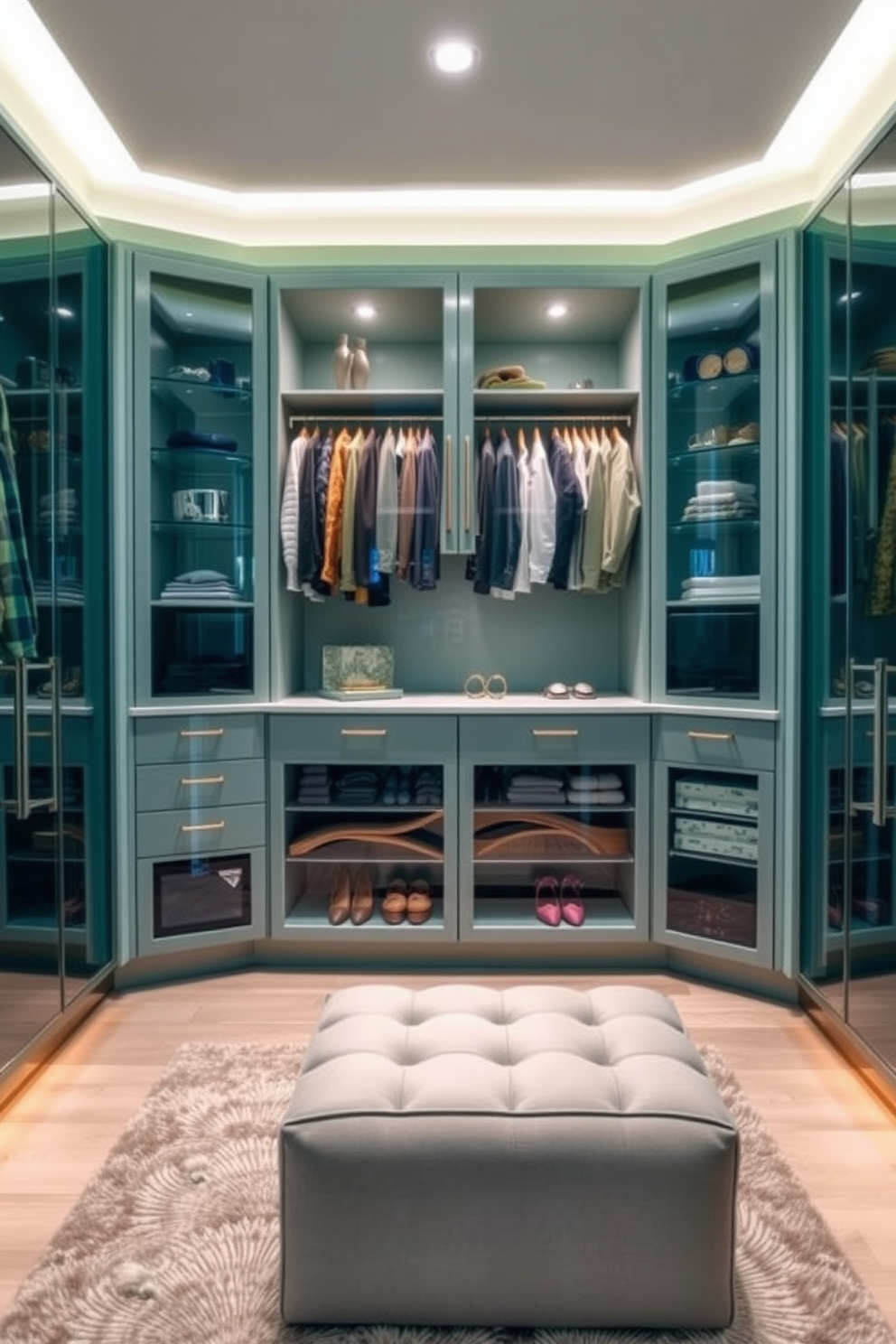 Green Walk In Closet Design Ideas 4