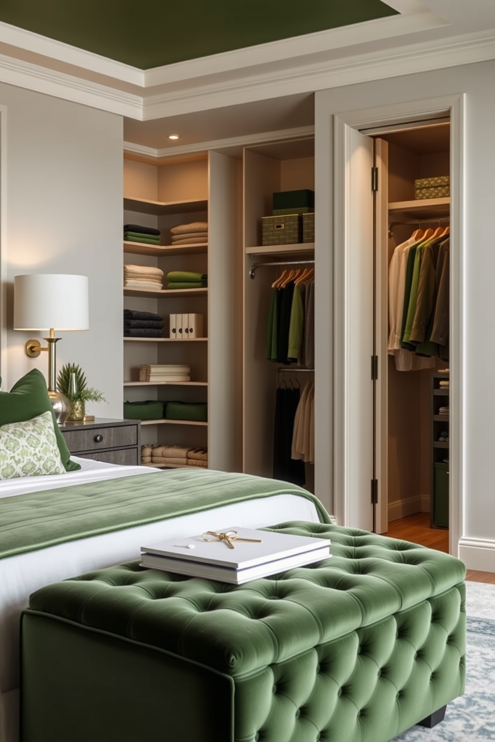 Green Walk In Closet Design Ideas 5